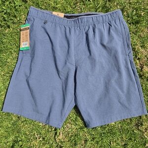 Voyager Men's UV Protection 50+ Active Stretch Travel Shorts Navy Blue XL